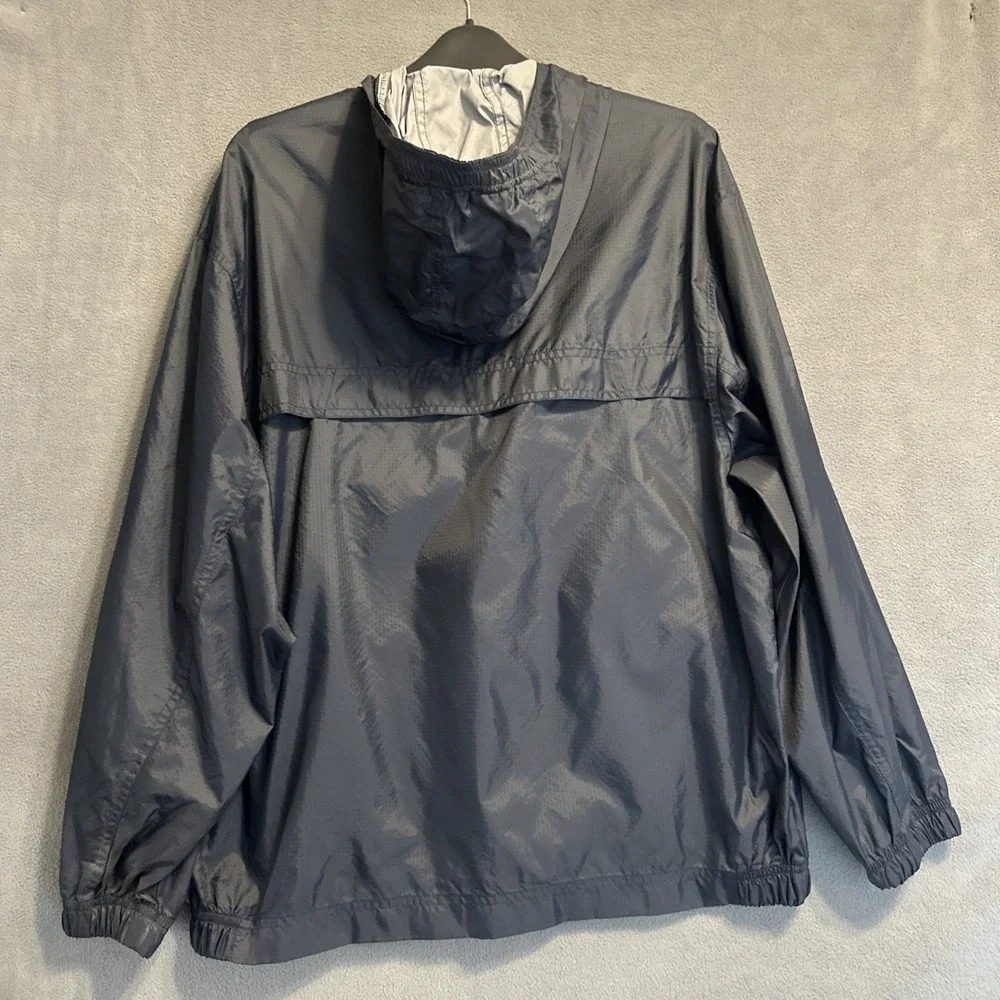 VTG Y2K GAP Windbreaker Anorak Jacket‎ Nylon Youth Boys XXL Navy Hooded Packable